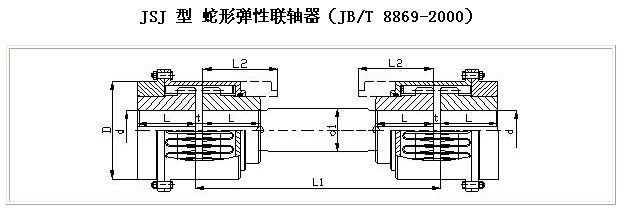 JSJ型接中间轴型联轴器