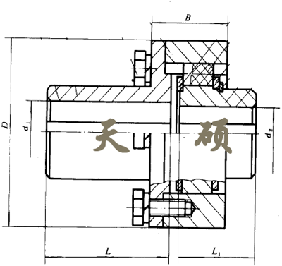 ZLZ型-接中间轴弹性柱销齿式联轴